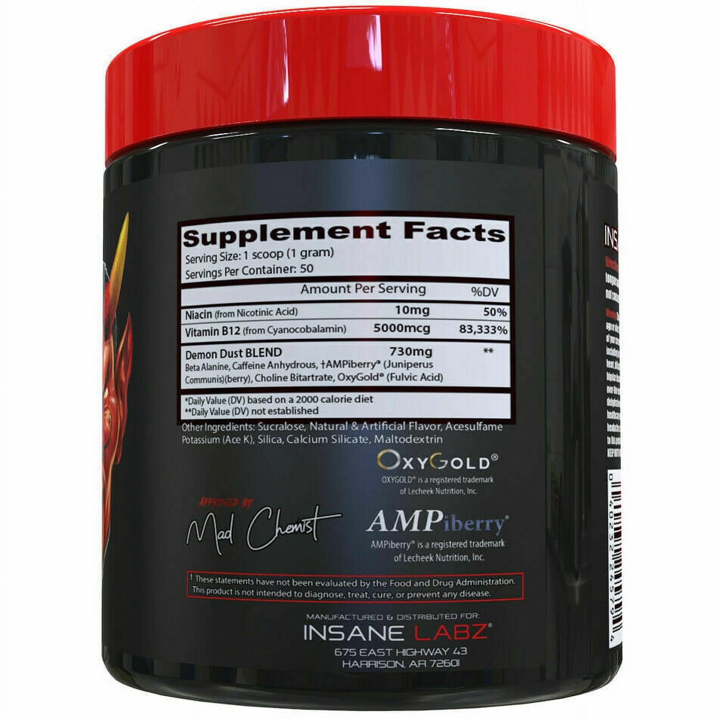 - DEMON DUST - Energy Dry Powder - CINNAMONIC - 50 Servings