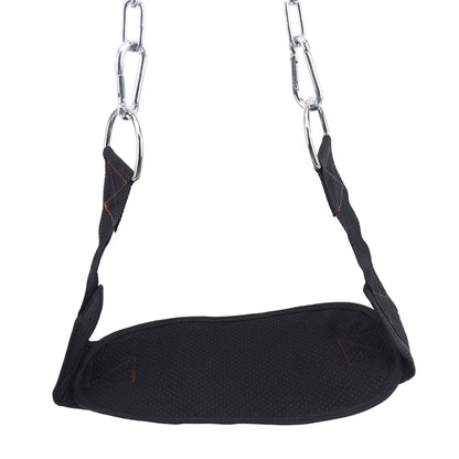 Thick Neoprene Weight Lifting Belt with Chain Dipping Belt for Pull up Chin up Kettlebell Barbell Fitness Bodybuilding Gym Belt