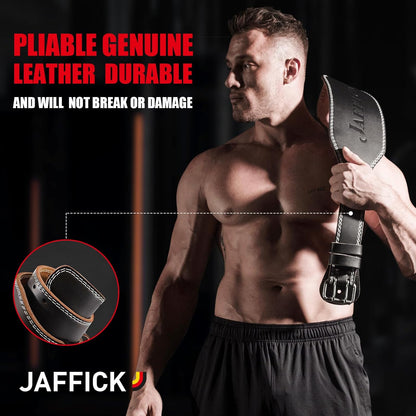 Genuine Leather Weight Lifting Belt for Men Gym Weight Belt Lumbar Back Support Powerlifting Weightlifting Heavy Duty Workout Training Strength Training Equipment