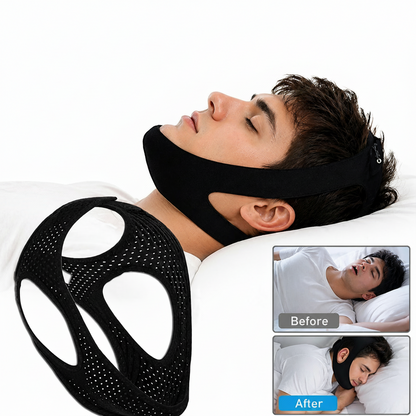 Anti-Snoring Chin Strap and Sleep Apnea Wrap