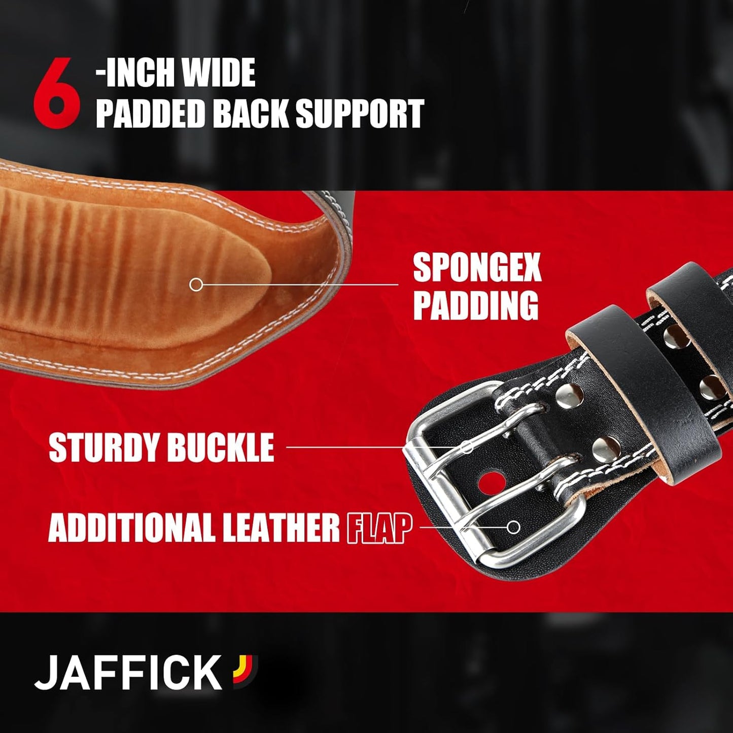 Genuine Leather Weight Lifting Belt for Men Gym Weight Belt Lumbar Back Support Powerlifting Weightlifting Heavy Duty Workout Training Strength Training Equipment