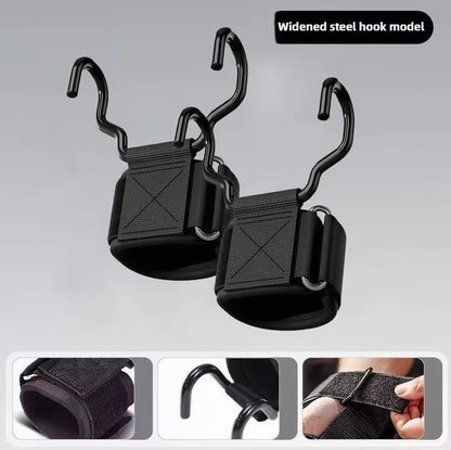 Weight Lifting Hook Grips with Wrist Wraps Hand-Bar Wrist Strap Gym Fitness Hook Weight Strap Pull-Ups Power Lifting Gloves