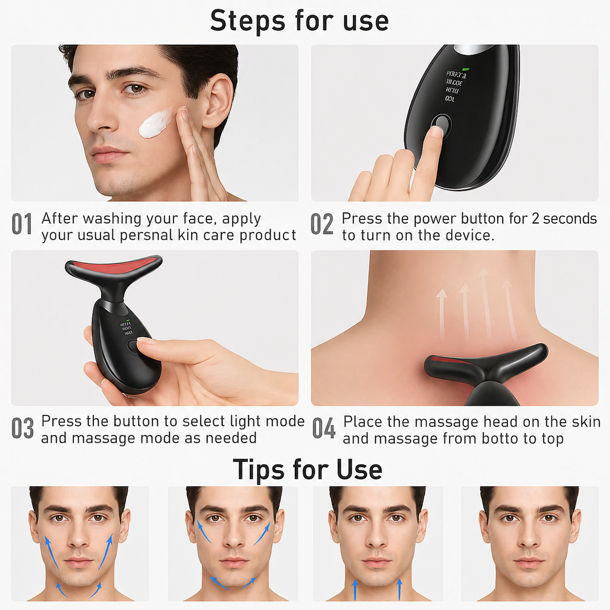 Neck/Face Lifting and Anti-Wrinkle Massager